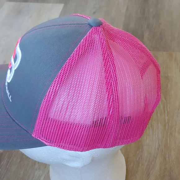 Dykstra Baseball Pink Trucker Snapback Cap Hat - Picture 3 of 8